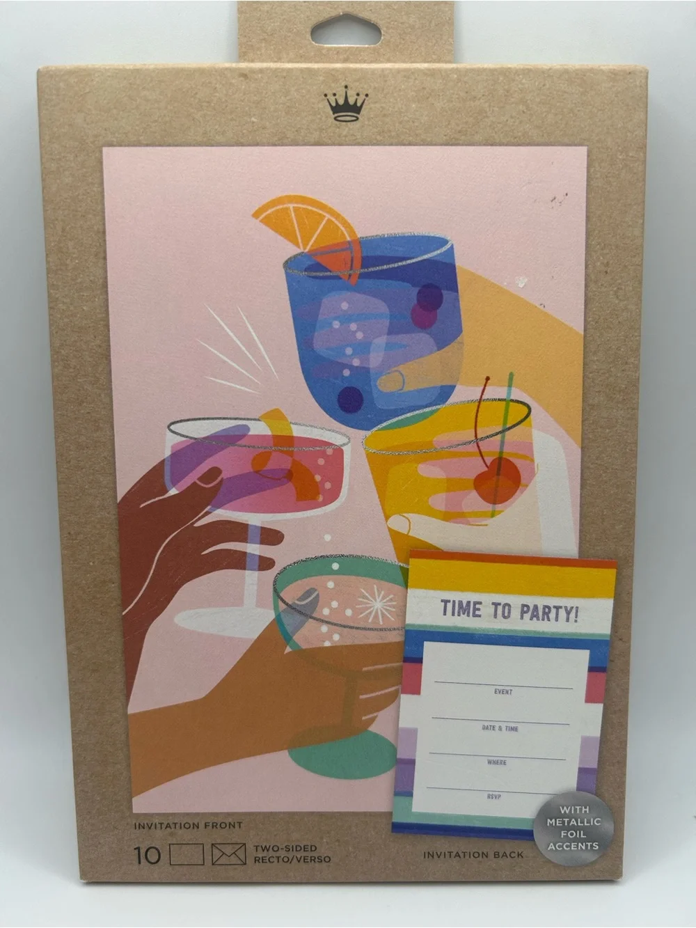 Hallmark “Time to Party!” Cocktail Invitation Cards - 2 sets of 10 🍹🎉